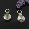 Pendant. Fashion Zinc Alloy Jewelry Findings. Lead-free. 23x13mm Inner dia：10mm. Sold by Bag 
