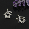 Pendant. Fashion Zinc Alloy Jewelry Findings. Lead-free. Building 12x14mm. Sold by Bag

