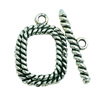 Clasps. Fashion Zinc Alloy jewelry findings. Lead-free. Loop:20x13mm. Bar:20x6mm. Sold by KG