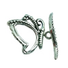 Clasps. Fashion Zinc Alloy jewelry findings. Lead-free. Loop:18x18mm. Bar:22x6mm. Sold by KG