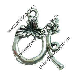 Clasps. Fashion Zinc Alloy jewelry findings. Lead-free. Loop:17x10mm. Bar:15x5mm. Sold by KG