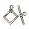 Clasps. Fashion Zinc Alloy jewelry findings. Lead-free. Loop:18x14mm. Bar:19x8mm. Sold by KG
