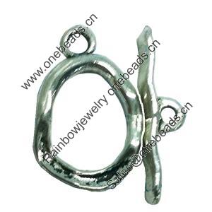 Clasps. Fashion Zinc Alloy jewelry findings. Lead-free. Loop:23x15mm. Bar:23x6mm. Sold by KG