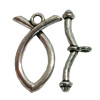 Clasps. Fashion Zinc Alloy jewelry findings. Lead-free. Loop:24x14mm. Bar:25x9mm. Sold by KG