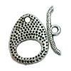 Clasps. Fashion Zinc Alloy jewelry findings. Lead-free. Loop:20x15mm. Bar:20x5mm. Sold by KG
