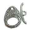 Clasps. Fashion Zinc Alloy jewelry findings. Lead-free. Loop:20x15mm. Bar:20x5mm. Sold by KG