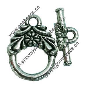 Clasps. Fashion Zinc Alloy jewelry findings. Lead-free. Loop:20x15mm. Bar:22x5mm. Sold by KG