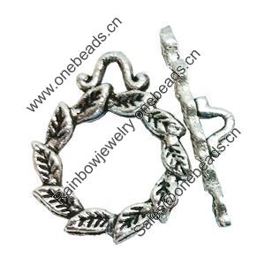 Clasps. Fashion Zinc Alloy jewelry findings. Lead-free. Loop:20x15mm. Bar:22x5mm. Sold by KG