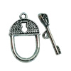Clasps. Fashion Zinc Alloy jewelry findings. Lead-free. Loop:26x15mm. Bar:26x5mm. Sold by KG
