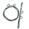 Clasps. Fashion Zinc Alloy jewelry findings. Lead-free. Loop:30x25mm. Bar:43x6mm. Sold by KG
