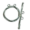 Clasps. Fashion Zinc Alloy jewelry findings. Lead-free. Loop:30x25mm. Bar:43x6mm. Sold by KG