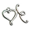 Clasps. Fashion Zinc Alloy jewelry findings. Lead-free. Loop:18x14mm. Bar:20x8mm. Sold by KG
