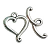 Clasps. Fashion Zinc Alloy jewelry findings. Lead-free. Loop:18x14mm. Bar:20x8mm. Sold by KG