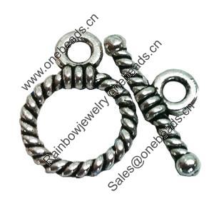 Clasps. Fashion Zinc Alloy jewelry findings. Lead-free. Loop:15x10mm. Bar:15x5mm. Sold by KG