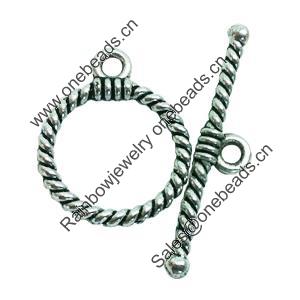 Clasps. Fashion Zinc Alloy jewelry findings. Lead-free. Loop:20x15mm. Bar:28x5mm. Sold by KG