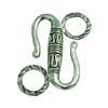 Clasps. Fashion Zinc Alloy jewelry findings. Lead-free. 21x21mm. Sold by Bag
