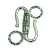 Clasps. Fashion Zinc Alloy jewelry findings. Lead-free. 21x21mm. Sold by Bag