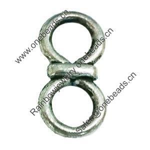 Connector. Fashion Zinc Alloy Jewelry Findings. Lead-free. 20x10mm. Sold by Bag