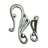 Clasps. Fashion Zinc Alloy jewelry findings. Lead-free. Loop:24x12mm. Bar:16x5mm. Sold by KG

