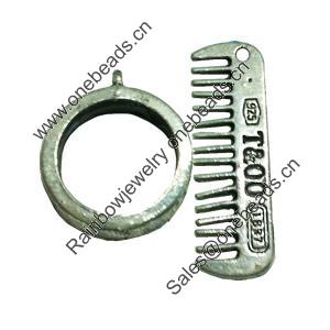Clasps. Fashion Zinc Alloy jewelry findings. Lead-free. Loop:20x18mm. Bar:28x10mm. Sold by KG