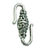 Clasps. Fashion Zinc Alloy jewelry findings. Lead-free. 23x10mm. Sold by KG
