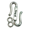 Clasps. Fashion Zinc Alloy jewelry findings. Lead-free. 34x18mm. Sold by KG