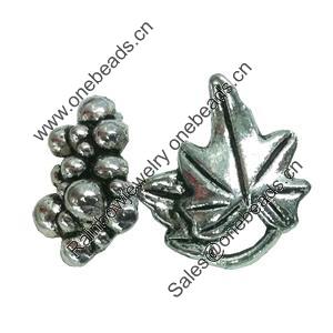 Clasps. Fashion Zinc Alloy jewelry findings. Lead-free. 17x15mm. Sold by KG