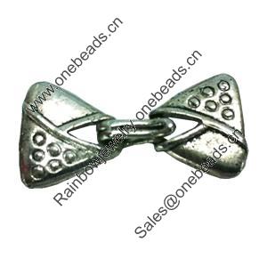Clasps. Fashion Zinc Alloy jewelry findings. Lead-free. 35x17mm. Sold by Bag