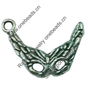 Pendant. Fashion Zinc Alloy jewelry findings. Lead-free. mask 20x14mm. Sold by Bag