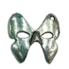 Pendant. Fashion Zinc Alloy jewelry findings. Lead-free. mask 18x18mm. Sold by Bag