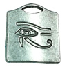 Pendant. Fashion Zinc Alloy Jewelry Findings. Lead-free. Rectangle 23x20mm. Sold by Bag 