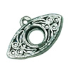 Pendant. Fashion Zinc Alloy jewelry findings. Lead-free. Eye 13x20mm. Sold by Bag
