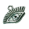 Pendant. Fashion Zinc Alloy jewelry findings. Lead-free. Eye 11x16mm. Sold by Bag
