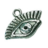 Pendant. Fashion Zinc Alloy jewelry findings. Lead-free. Eye 11x16mm. Sold by Bag