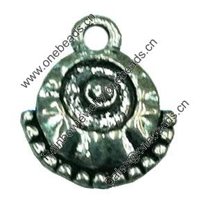 Pendant. Fashion Zinc Alloy jewelry findings. Lead-free. Eye 12x11mm. Sold by Bag