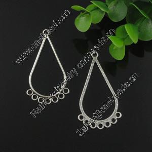 Connector. Fashion Zinc Alloy Jewelry Findings. Lead-free 51x28mm. Sold by Bag