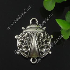 Connector. Fashion Zinc Alloy Jewelry Findings. Lead-free 29x36mm. Sold by Bag