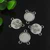 Connector. Fashion Zinc Alloy Jewelry Findings. Lead-free 18.5x14mm. Sold by Bag
