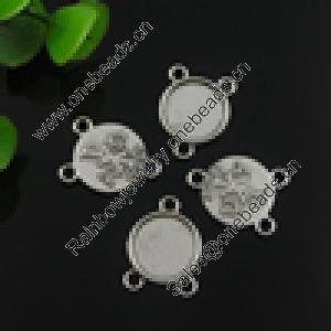 Connector. Fashion Zinc Alloy Jewelry Findings. Lead-free 18.5x14mm. Sold by Bag