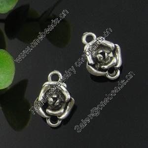 Connector. Fashion Zinc Alloy Jewelry Findings. Lead-free 16x11mm. Sold by Bag