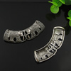 Tube, Fashion Zinc Alloy Jewelry Findings Lead-free, 50x14mm, Sold by Bag
