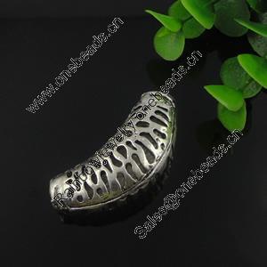Tube, Fashion Zinc Alloy Jewelry Findings Lead-free, 47.5x19mm, Sold by PC 