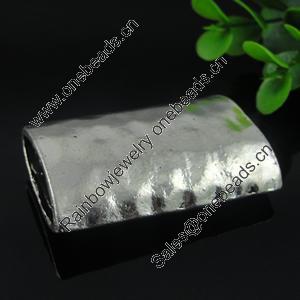 Tube, Fashion Zinc Alloy Jewelry Findings Lead-free, 48.5x32.5x12mm, Sold by PC 