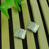 Beads. Fashion Zinc Alloy jewelry findings. Lead-free. Square 10mm. Sold by Bag