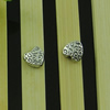 Beads. Fashion Zinc Alloy jewelry findings. Lead-free. Heart 6x6mm. Sold by Bag
 