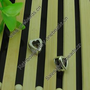 Slider, Zinc Alloy Bracelet Findinds, Lead-free. 8x9mm, Hole size:3x6mm, Sold by Bag