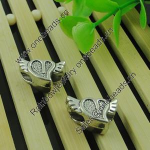 Europenan style Beads. Fashion jewelry findings. Lead-free. 17.5x11mm, Hole size:4mm. Sold by Bag