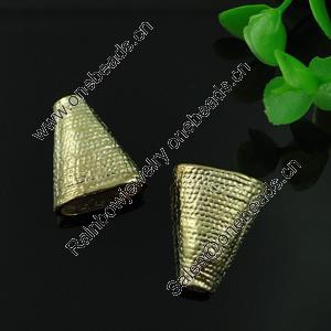 Beads Caps. Fashion Zinc Alloy Jewelry Findings. Lead-free. 23x19mm. Sold by Bag