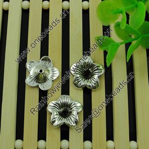 Beads Caps. Fashion Zinc Alloy Jewelry Findings. Lead-free. 18mm. Sold by Bag