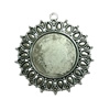 Zinc Alloy Cabochon Settings. Fashion Jewelry Findings.  40x45mm Inner dia：23.5mm. Sold by Bag
